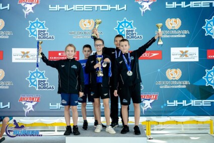 PARTICIPATION IN THE BURGAS SWIMMING OPEN WITH MANY AWARDS AND SEVERAL TEAM CUPS