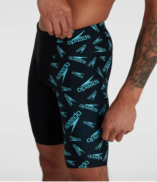 Speedo Бански за мъже Allover V-Cut Jammer Black - Image 2