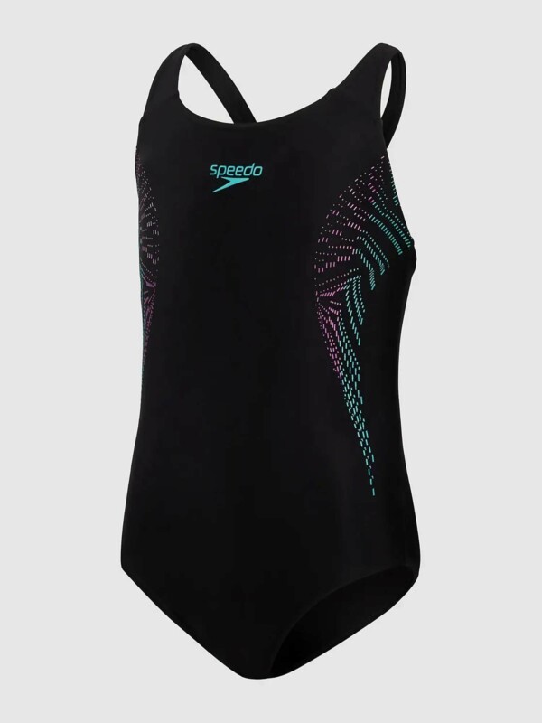 Цял бански за деца Speedo PLSMNT Muscleback Black Mint