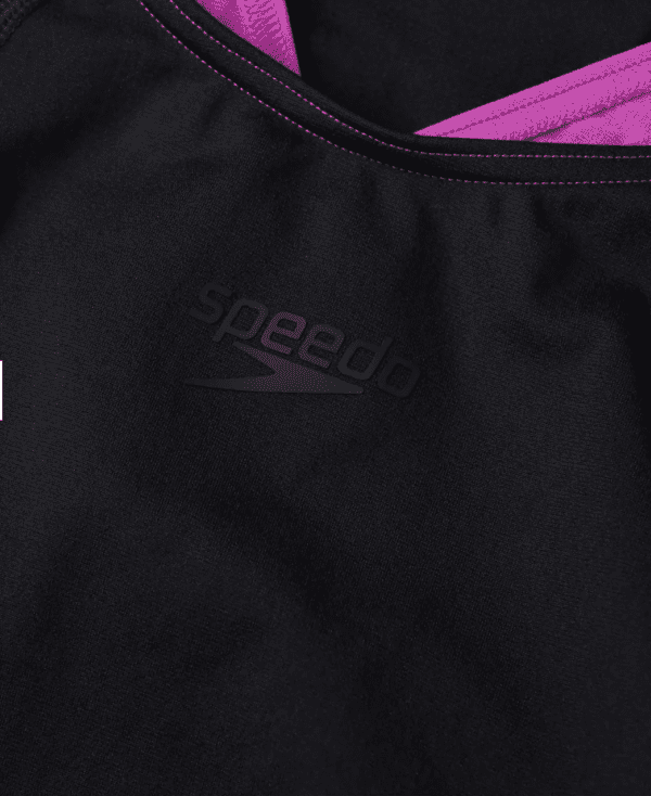 Цял бански за жени Speedo Medalist Purple Black - Image 5