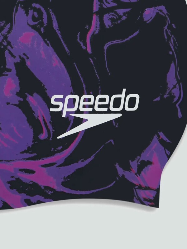 Шапка за плуване Speedo Printed Long Hair Cap - Image 3