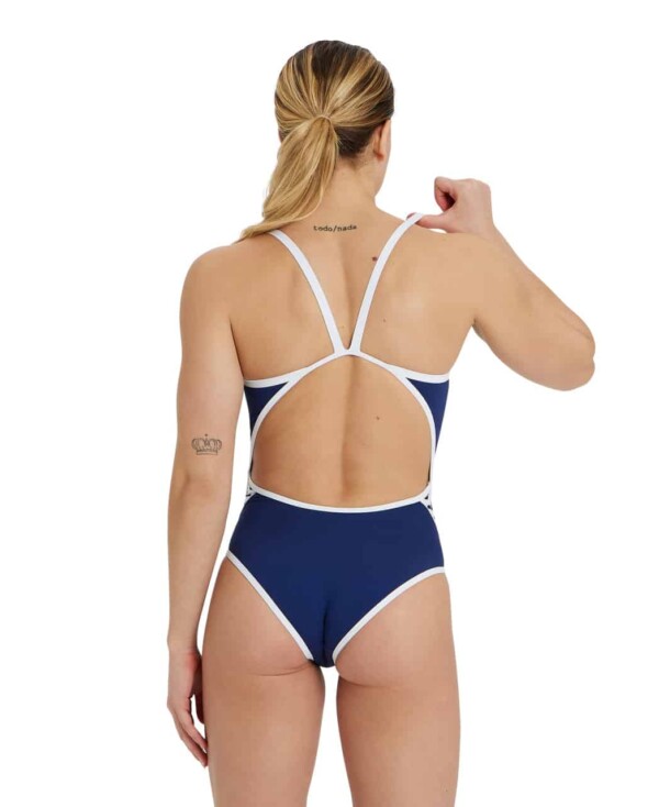 Бански за жени Arena Icons super fly back navy - Image 3