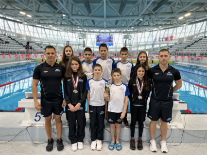 Държавен плувен шампионат 2022 и трето отборно място в група Деца за момчетата