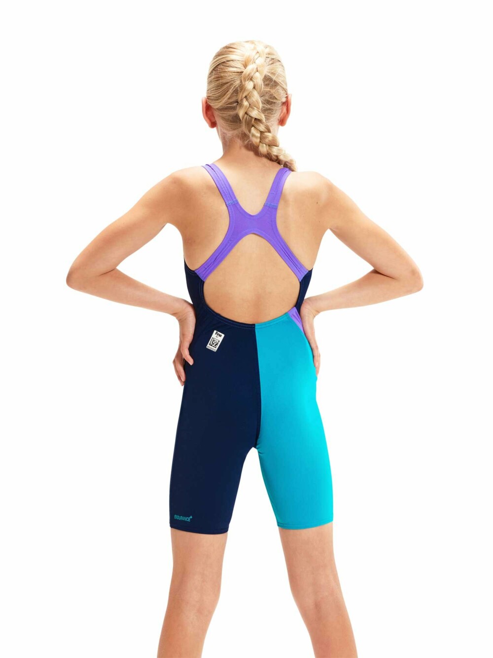 Бански за деца Speedo Fastskin Enduranse + Knee Violet
