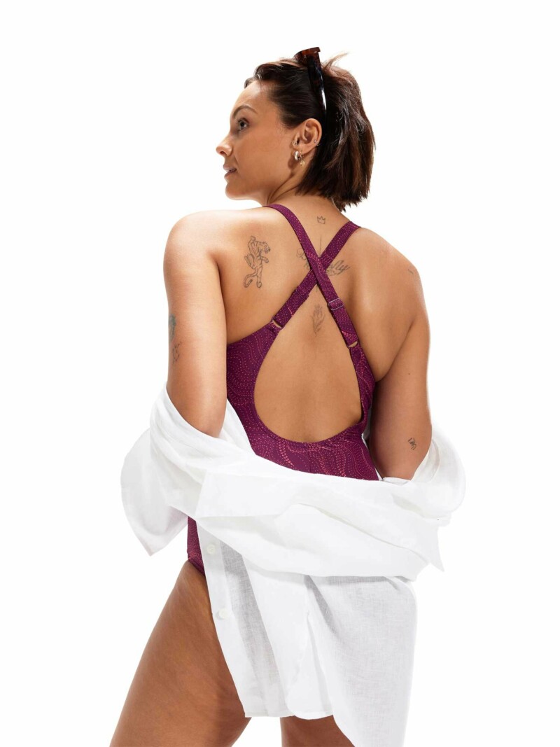 Цял бански Speedo Shaping Printed Silh