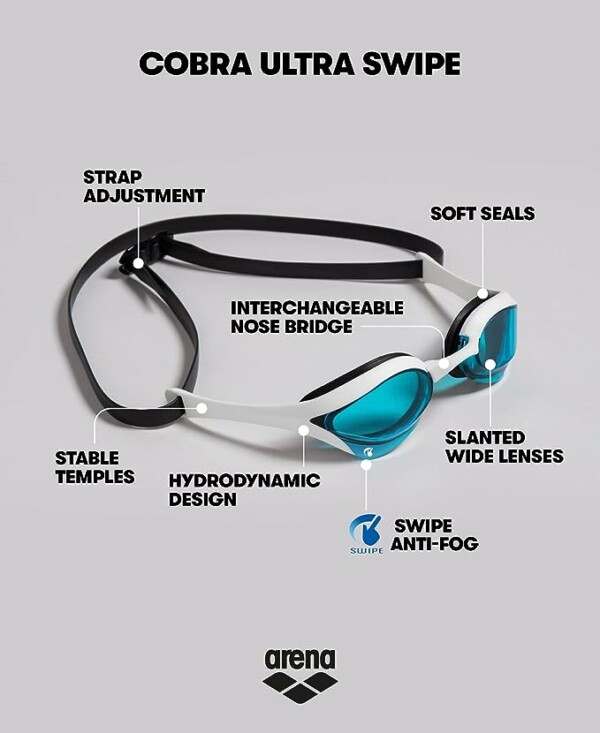 Очила за плуване Arena Cobra Ultra Swipe racing Goggle BB - Image 3