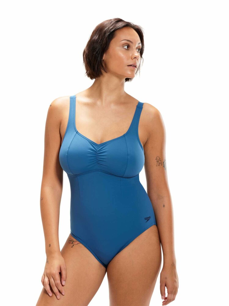 Цял бански Speedo Shaping aquanite blue