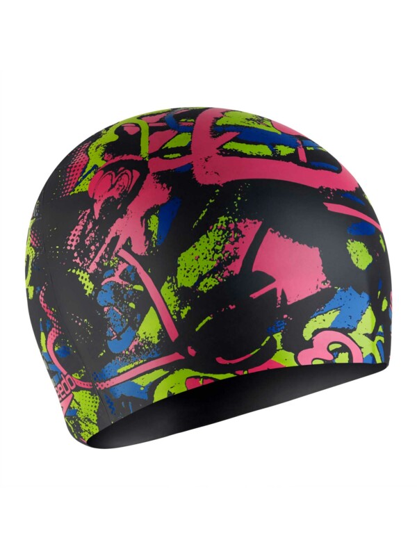 Шапка за плуване Speedo Printed silicon cap - Image 3