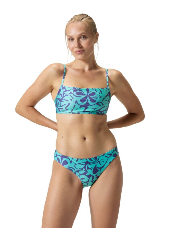 Бански за жени 2 части Speedo printed adjustable thinstrap blue & green