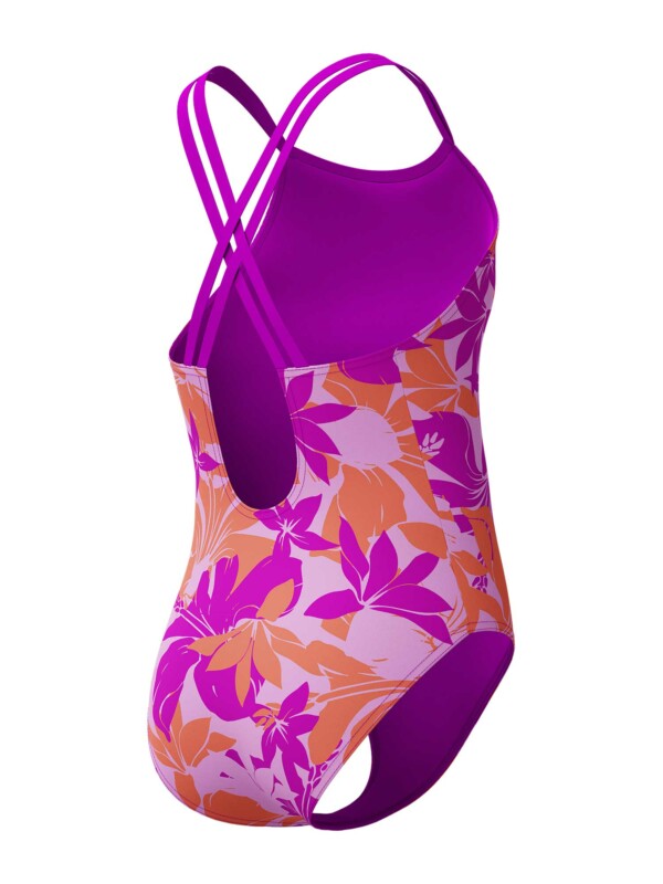 Бански за момичета Speedo Printed Twinstrap vio - Image 3