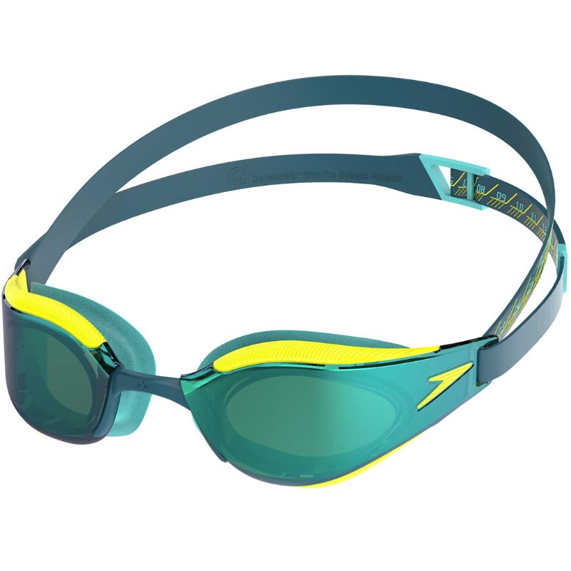 Очила за плуване Speedo Hyper Elite Mirror green / yellow