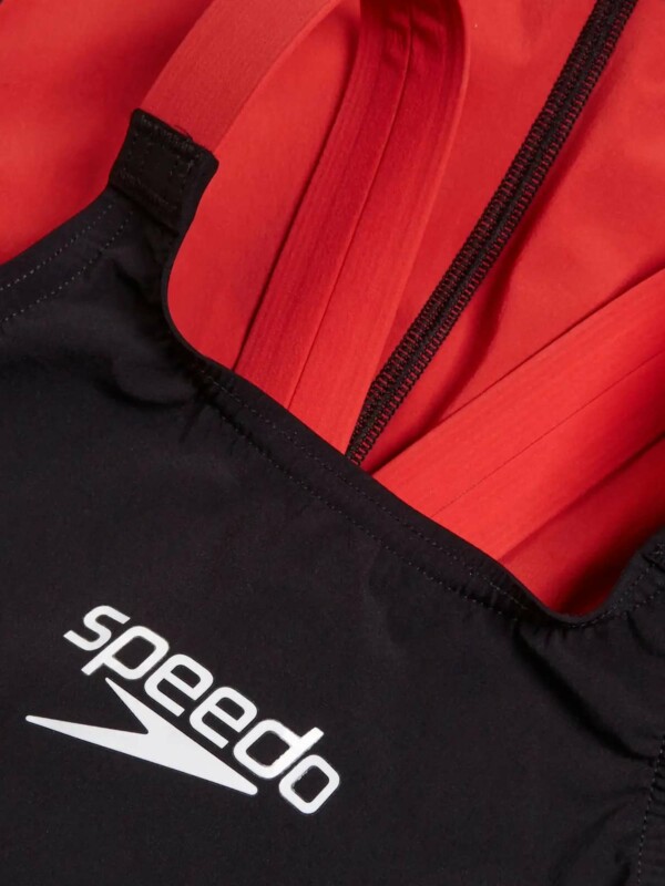 Състезателен бански за момичета Speedo fastskin junior LZR ignite kneeskin black - Image 3