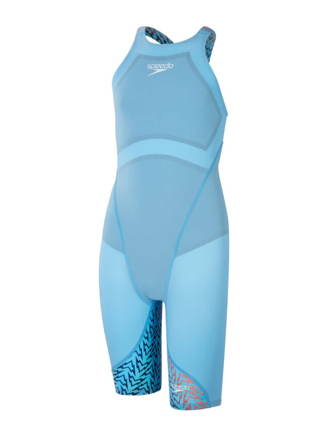 Състезателен бански за момичета Speedo fastskin junior LZR ignite kneeskin