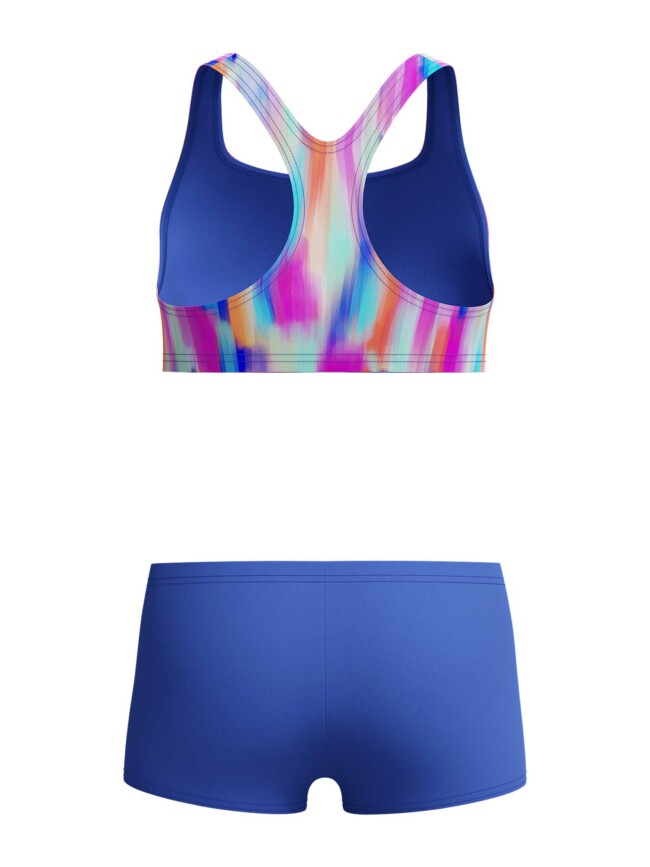 Бански  за деца Speedo printed boyleg 2 части blue