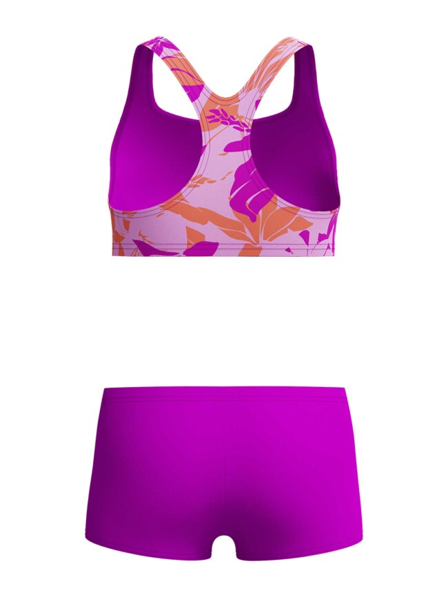 Бански  за деца Speedo printed boyleg 2 части pink