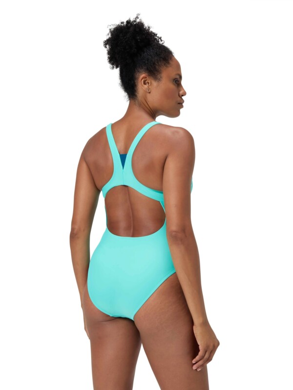 Цял бански Speedo solid racerback swimsuit - Image 4
