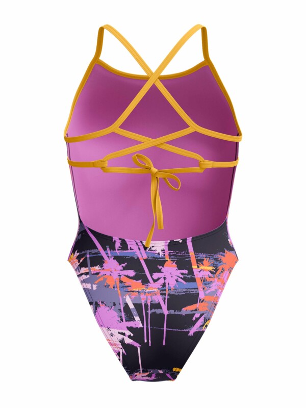Цял бански за жени Speedо allover digital lattice tieback - Image 5