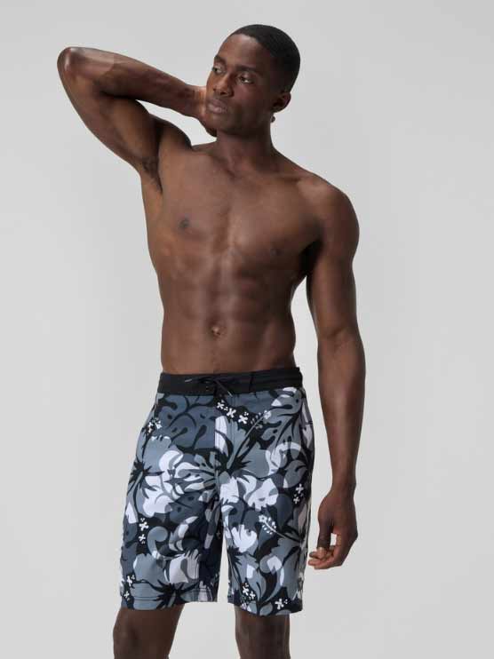 Шорти за мъже Speedo Printed 20'' bondi swim shorts grey / white