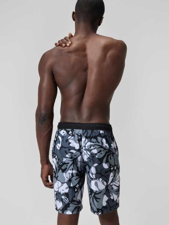 Шорти за мъже Speedo Printed 20'' bondi swim shorts grey / white